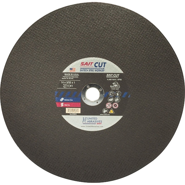 United Abrasives/Sait Saw BladeT116x332x1SteelworkerPK10 24013 - main